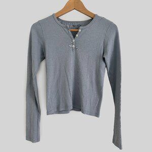 John Galt Long Sleeve Henley Top